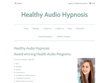 Tablet Screenshot of healthyaudiohypnosis.com